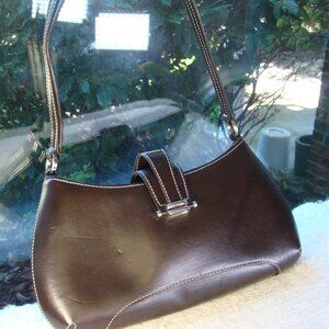 The Limited brown and silver Y2K little shoulder bag purse